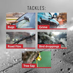 Maplefield - Windshield Washer Fluid Concentrate - All-Season, Streak-Free Car Window Cleaner - 8 fl oz, Makes 40 Gallons - Easy Capful Measurement