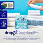Dropps Activewear Laundry Detergent Pods, Unscented (64 Count) - Biobased Power Laundry Pods Fights Tough Stains & Odors, Sweat & Dirt - HE Compatible Laundry Supplies for Clean Sport Clothes