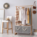 Yawinhe Foldable Fabric Storage Cubes 3-Pack, Collapsible Bins with Rope Handle, Large Closet Organizers for Shelves, Closets, Clothes, 14.96''Lx9.84''Wx8.26''H, Grey