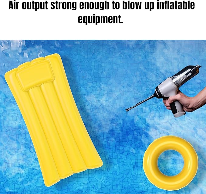 GajetNest Handheld Mini Portable Compact Car Vacuum Cleaner & Blower 2-in-1 with HEPA Filter, Lightweight Design, 25-Minute Running Time, Cordless Rechargeable Crevice Tool - 9000 PA Suction