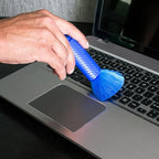 Kitchen + Home 6.5" Inch Compact Travel Duster - Electrostatic Duster - 2 Pack Blue with Carry Case