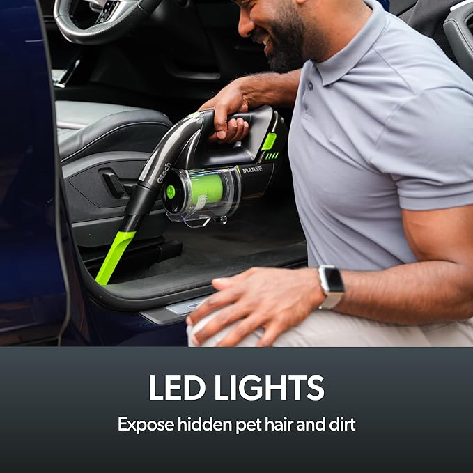 Gtech Multi MK2 K9 Cordless Handheld Vacuum Cleaner - Portable Vacuum Cleaner for Car, Home, and More - Reinforced with Lightweight Aluminum - Rechargeable - Pet Vacuum