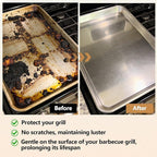 10 Pack Oven Rack Cleaning Bags, Reusable Leak-Proof Heavy Duty PE Bags for No Scrub Deep Soaking, Compatible with Oven Racks Grill Grates BBQ Racks