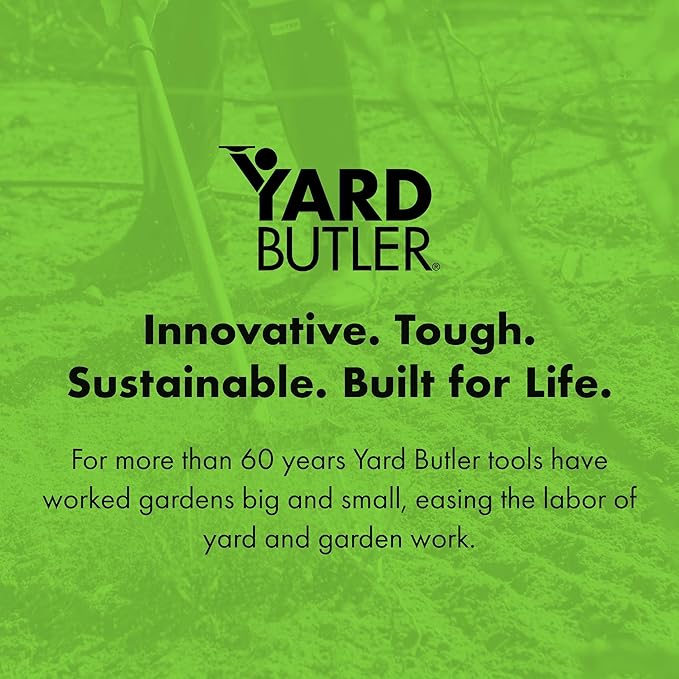 Yard Butler- Rotary Cultivator - Durable Garden Cultivator for Healthy Soil - Customizable Tiller to Meet Garden & Lawn Needs - Ergonomic Gardening Tool Design - Standard Packaging