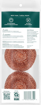 Scotch-Brite Copper Coated Scrubbers, Scouring Pads for Cleaning Tough Baked-On Messes, Metal Scrubbers for Cleaning Dishes, 3 Scrub Pads