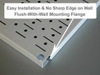 Wall Control Pegboard Organizer 4 ft. Metal Pegboard Standard Tool Storage Kit with Galvanized Toolboard and White Accessories