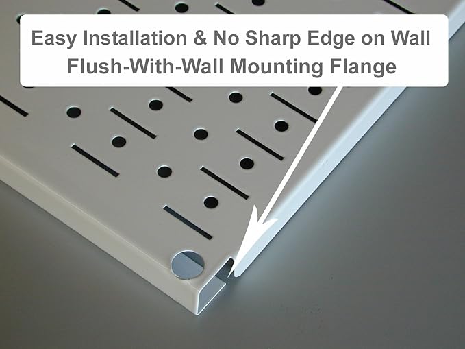 Wall Control Pegboard Organizer 4 ft. Metal Pegboard Standard Tool Storage Kit with Galvanized Toolboard and White Accessories