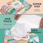 Single Surface Cleaning Wipes, Thick & Large Dispose, All-Purpose Cleaner for Bathroom, Kitchen, Office, 100 Count Soft Flow, Biodegradable, White Soap Scent