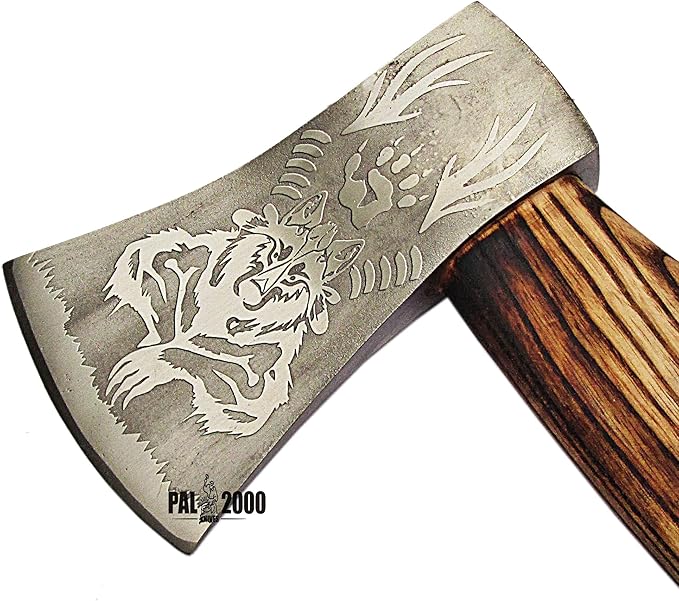Splitting Axe Camping Chopping Hatchet Viking Tomahawk Battle Hunting Outdoor Solid Wood Handle 9912