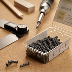 Qualihome Drywall Anchors Premium Quality Ribbed Lightweight Plastic Anchors for Hollow Walls – Wall Hanging Anchor Kit for Pictures, Artwork & Light Duty Anchoring Application (#6-8 x 7/8")