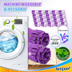 KEEPOW Reusable Mop Pads for Swiffer Power Mop, Pads Refills for Swiffer Power Mop Multi-Surface Mop Kit and Wood Mop Deep Cleaning and Mopping (4 Pack)