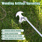 Weeder Tool, 2025 New Portable Weeder Tool with Stainless Steel, Garden Tool for Planting and Weeding, Crack Weeder Tool, Weed Discharge Tool for Farms and Backyards