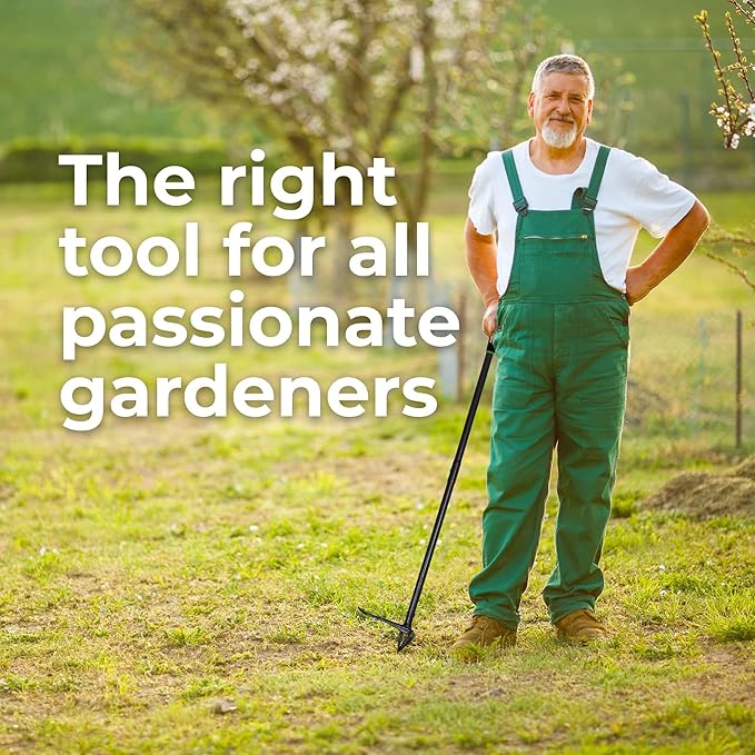 Yard Butler Rocket Weeder - Gardening Hand Tool for Lawn Care - Ergonomic Standing Weed Puller - Garden & Landscape Weeder Tool for Yard Work - Durable Gardening Accessory