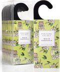 Large 12 Packs White Gardenia Hanging Closet Deodorizer Air Freshener Long Lasting Scented Sachets Smell Goods for House