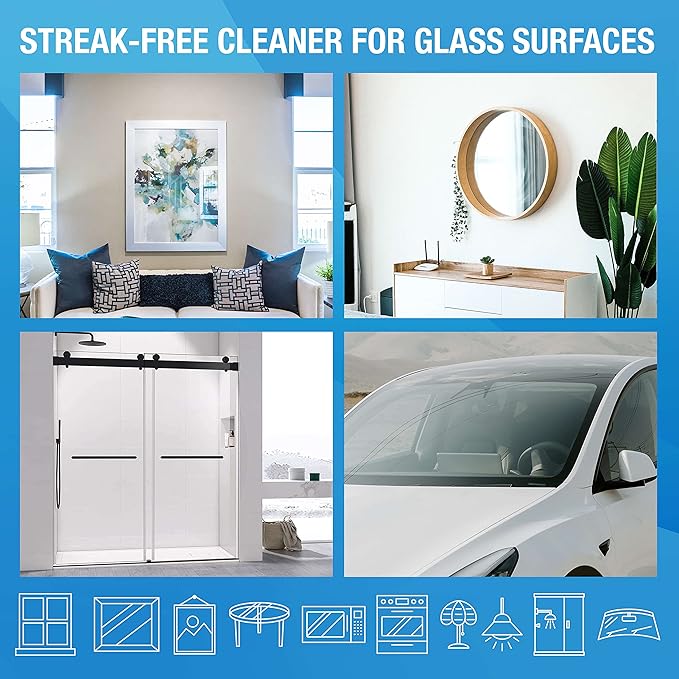 MiracleWipes for Glass, Disposable and Streak Free Cleaning Wipes for Mirrors, Windows, Kitchen, Home, and Auto- 30 Count