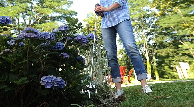 Drill Till, 3 in 1, Smartest Gardening Tools for Weeding, Tilling and Bulb Planting| Includes Hole Digger for Plants, Weeding Tool, 2 Rods & Tiller for Gardening| Use with Cordless Drill/Screwdriver