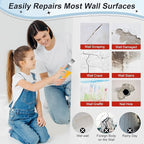 2 Pack Drywall Repair Kit, 240g Quick Drying Spackle Wall Repair with Scraper Wall Patch Repair to Fix Wall Surface Holes and Creak Damage Wall Mending Agent for Home Wall Plaster Wall Repair