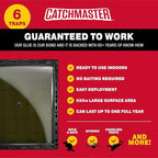 Catchmaster Jumbo Rat & Mouse Glue Traps 6Pk, Large Bulk Glue Board Rat & Mouse Traps Indoor for Home, Adhesive Plastic Tray for Snakes, Mice, & Spiders, Pest Control for House & Garage