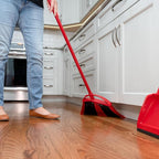 O-Cedar One Sweep Broom with Step-On Dustpan | Remove 99% with One Sweep | Lightweight Quiet Cleaning Tool | Ideal for Pet Owners