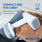 HubiCare Steamer for Clothes, 1500W Clothes Steam iron with Large 250ml Tank, Handheld Fabric Wrinkle Remover, Portable & Compact Travel Size Garment Steamer ONLY FOR 120V (White)