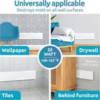 ELIAS Mold killer - Black mold remover for walls without chemicals - Wall heating for every room - Powerful anti-mold heating as an alternative to moldspray - Permanently mold-free (1)