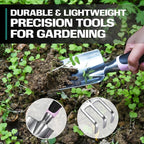 2WAYZ - Garden Tool Set - Heavy Duty 3-Piece Gardening Kit - Aluminum Alloy Spade Shovel, Transplant Hand Trowel, and Cultivator Rake - Ergonomic Non-Slip Rubber Grip - Ideal Garden Tools Gift