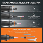 Cordless Rotary Tool Kit, 20V Power Rotary Tool for Sanding, Carving, Drilling, Engraving, Polishing, DIY Crafts with 42 Accessories, Brushless Motor, 5000-35000 RPM Variable Speed,Tool Only
