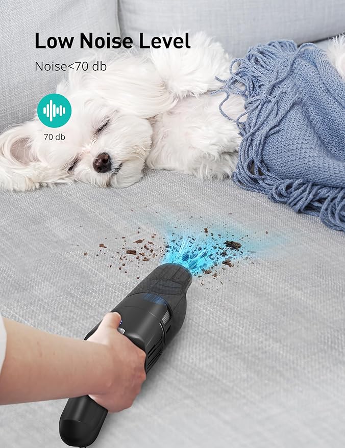 Successor Handheld Vacuum, Cordless Vacuum 15KPA Powerful Car Vacuums, Rechargeable, Charging Dock, Ergonomic Handle, 2-in-1 Crevice Tool, Portable Handheld Vacuums with 2-Speed for Car