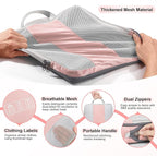 8 Set Compression Packing Cubes for Travel Essentials,Compressible Expandable Packing Cubes for Suitcase,OlarHike Luggage Organizer Bags for Travel,Handy Helper for Organizing Clothes(Pink)