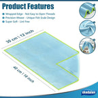 Microfiber Cleaning Cloth Lint Free Glass Cleaner Window Polishing Streak Free Miracle Easy Clean Rag Reusable for Mirror Kitchen Dish Auto Detailing,Pack of 8, 12'' x 16'', Light Grey