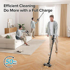 Lubluelu Upgraded 45kPa Cordless Vacuum Cleaner with Powerful Suction, Self-Standing Stick Vacuum Up to 50mins Runtime, Detachable Battery, Versatile Vacuum for Home, Carpet, Hard Floor, Pet Hair