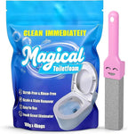 Foaming Toilet Bowl Cleaner Powder: Self-Activating Foam Toilet Cleaner for Deep Cleaning - Stain Remover for Bathroom (400g)