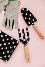 Kate Spade New York 2 Piece Gardening Hand Tools, Cute Garden Tool Set Includes Hand Rake and Trowel, Picture Dot