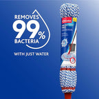 O-Cedar MicroTwist MAX Microfiber Twist Mop with 1 Extra Refill | Features Hands-Free Wringing | Extra Large 18-Inch Mop Head | Safe on All Floor Types