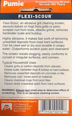 PUMIE Flexi-Scour Flexible Scrubbing Screen for Household Cleaning, 5.5" x 4", Abrasive Grit Cleaning Screen, Clean Grills, Remove Carbon, Rust and Scale, Pack of 24