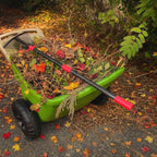Adjustable Garden Leaf Rake - 58" Heavy Duty Metal Leaves Rake with Expandable Head (8”-17”), Collapsible Kids Rakes for Gardening Beds,Yard,Lawn,Shrub,Small Areas,Pine Needle & Camping Cleaning