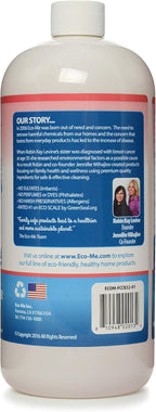 Eco-me Natural, Plant-Based Concentrated Multi-Surface and Floor Cleaner, Clear, 32 Fl.Oz, Citrus Berry