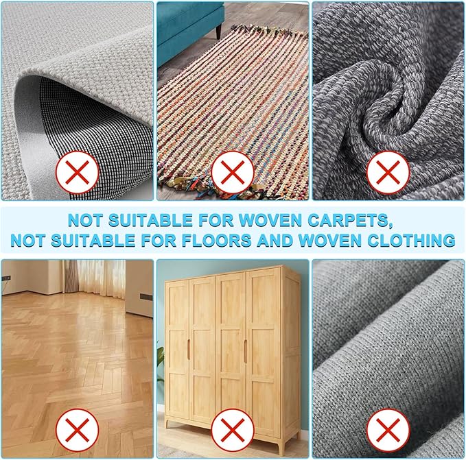 Carpet Rake for Dog Hair Remover: 2 in 1 Reusable Pet Hair Remover – 60‘’ Adjustable Long Handle Carpet Removal Tool for Dog Cat Human Hair – Carpet Scrape Cleaning for Rug Couch Bed