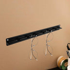 ULTECHNOVO Acrylic Sunglasses Display Rack Wall Mounted Glasses Organizer Holder Black Eyewear Storage for Home Wall Hanging Sunglass Holder