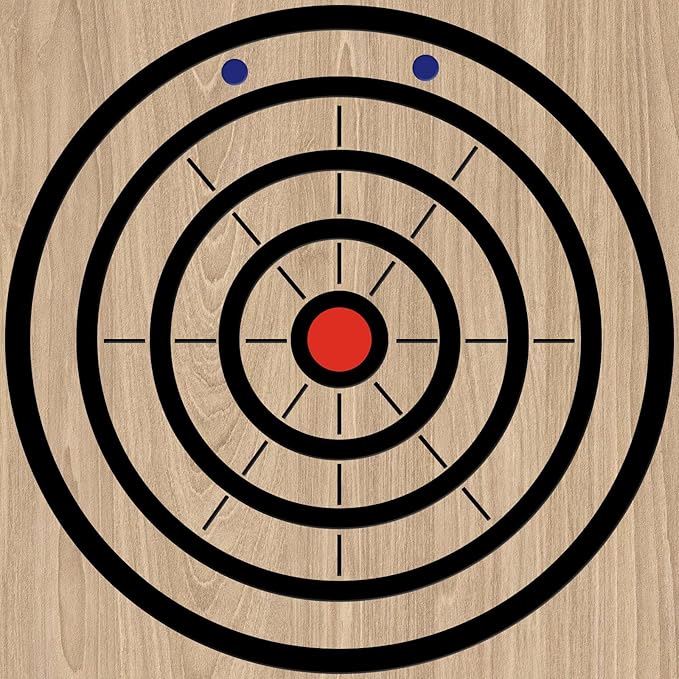 Epakh Axe Throwing Target Template Stainless Steel Target Template Stencil Comes with 3 Markers Throwing Board Stencil Axe Set for Drawing, 20 x 2 Inches (Foldable)