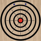 Epakh Axe Throwing Target Template Stainless Steel Target Template Stencil Comes with 3 Markers Throwing Board Stencil Axe Set for Drawing, 20 x 2 Inches (Foldable)