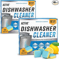 Dishwasher Cleaner Deodorizer Tablets 48 Pack - Deep Cleaning Descaler Pods Dish Washer Machine Clean, Heavy Duty & Septic Safe, Natural Limescale Remover, Hard Water, Calcium, Odor - 48 Count