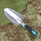Garden Shovel Garden Hand Trowel, Heavy Duty Gardening Hand Tools with Ergonomic Handle, Rust Resistant Small Garden Spade for Diligent Farmer Soil Excavation, Planting and Transplanting (Blue)