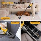 Cordless Vacuum Cleaner for Dewalt 20V MAX Battery, Handheld Vacuum Cleaner for Home Car Hardwood Floor Carpet, Portable Shop Vacuum with Washable HEPA Filter(No Battery)