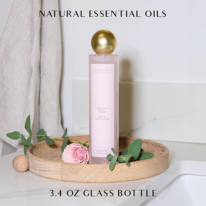 Rose & Sandalwood Room Spray - Benevolence LA Air Freshener & Fabric Freshener Spray for Home & Linen