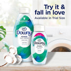 Downy Rinse Laundry Odor Remover, Cool Cotton Scent, 48 fl oz, Fabric Softener and Laundry Odor Removal Rinse, Fights Odors at the source, HE Compatible
