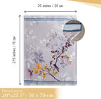 Maison d' Hermine Kitchen Towels Set of 3 100% Cotton 27.50" x 20" Reusable Cloth Tea Dish Towels Absorbent with Hanging Loop for Kitchen, Home, Dining, Cocktail Parties (Equinoxe - Grey)