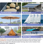 Canvas Repair Patch 9×11 Inch 3Pcs Waterproof Self-Adhesive Fabric Repair Patch for Tents,Boat Cover,Pop Up Canopy,Patio,Bags,Car Seats,Sofas,Furniture Cover(Light Brown)