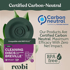 Roobi Espresso Cleaning Disc Compatible with Breville. 54mm Backflush for Disc Espresso Cleaning Tablets, 2 Pack