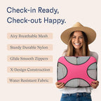 Shacke Premium 5 Packing Cubes Set - Lightweight Mesh Travel Luggage Organizers with Laundry Bag, 5-Piece Suitcase Storage System (Precious Pink)